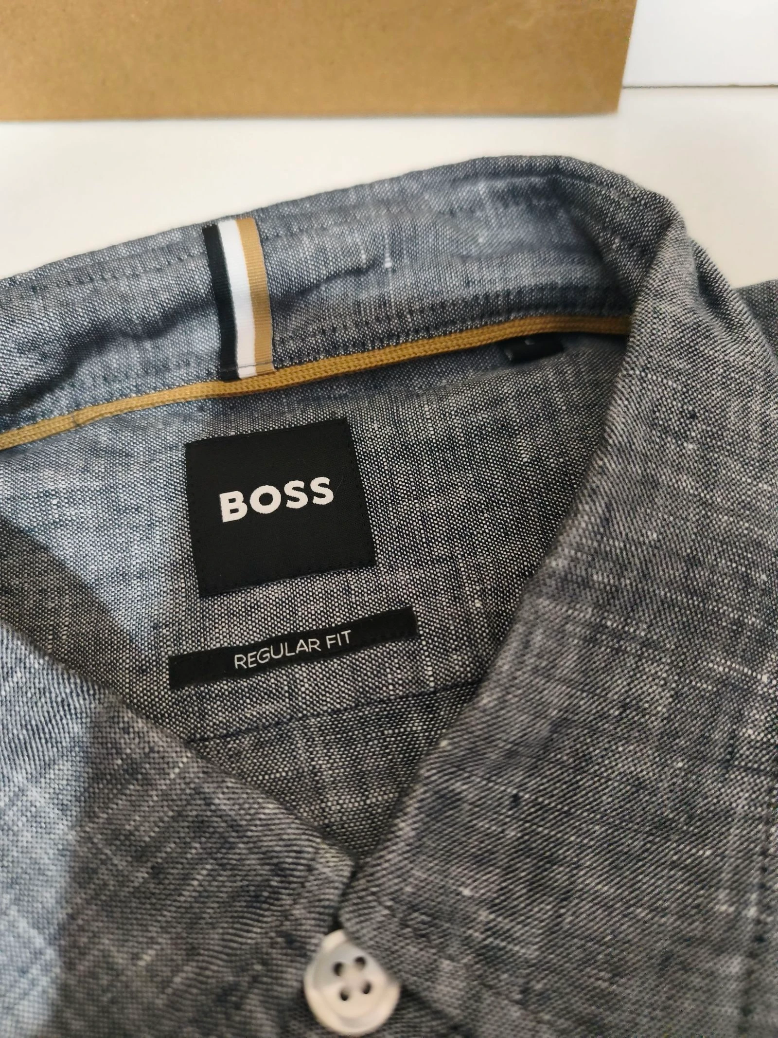 Camisa Boss de linho tamanho G – photo 2